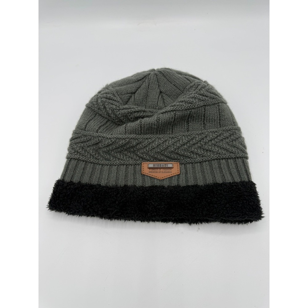Hindawi Knit Cap Cable Fleece Warm Soft Winter Ski Beanie